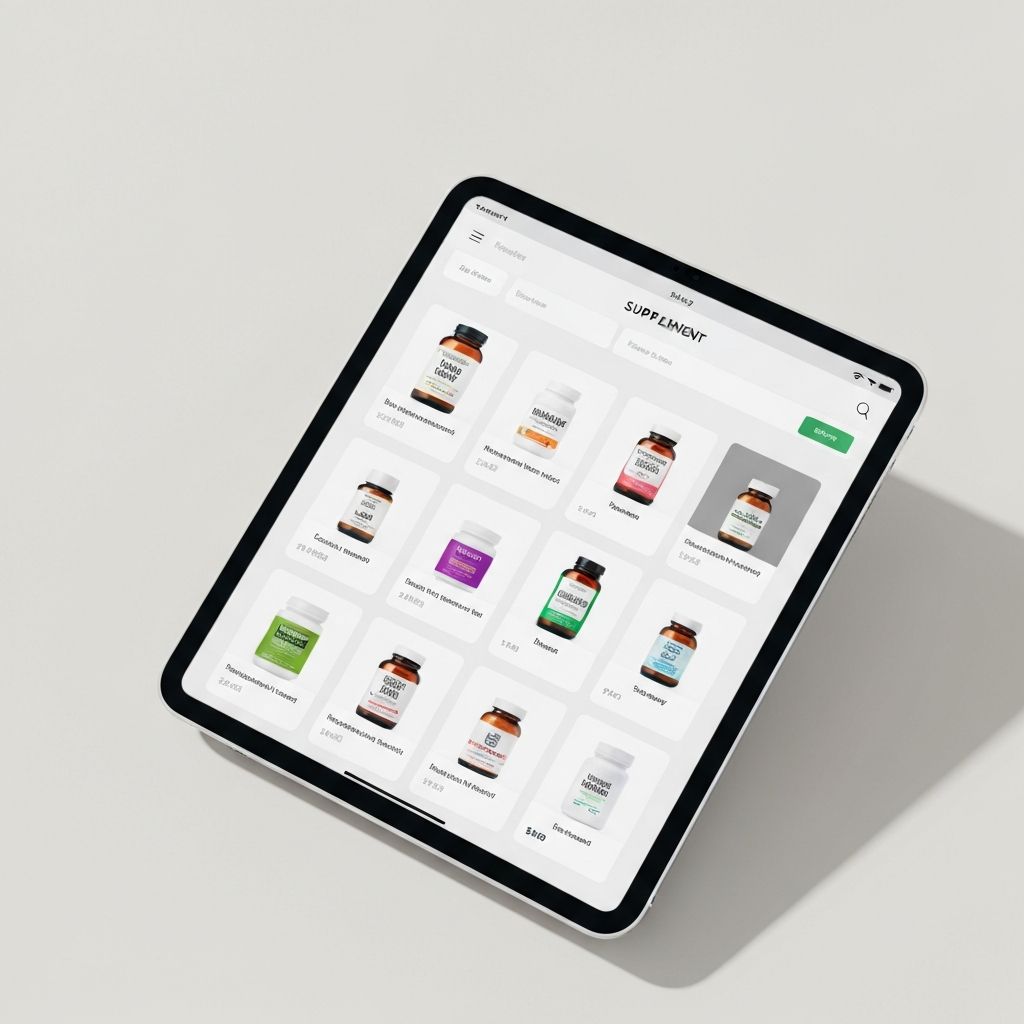 How to browse the supplement catalog