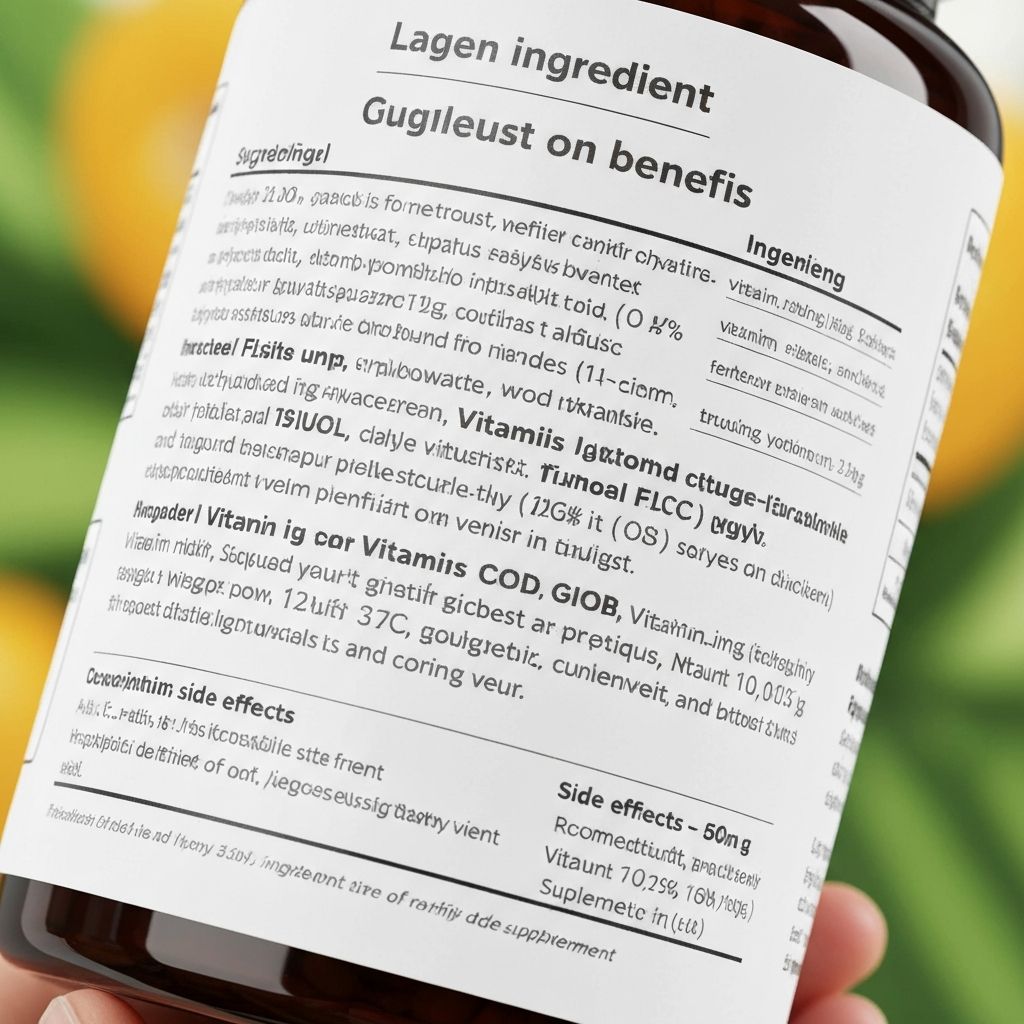 Understanding supplement ingredient labels